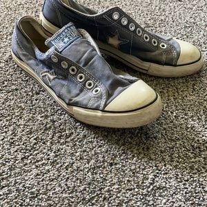 Converse one star lace less shoes